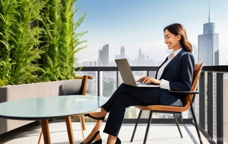 공인회계사 프리랜서로 일하는 법 - **Prompt:** A female certified public accountant in her late 20s to early 30s, with a warm, content ...
