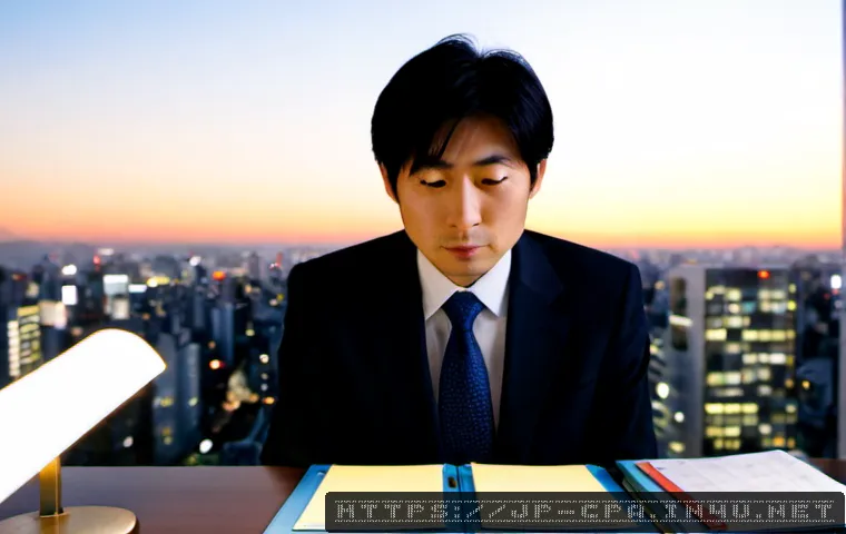 공인회계사와 윤리적 딜레마 - Photorealistic Japanese certified public accountant in a modern Tokyo office at dusk, seated at a cl...